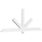 Ekena Millwork Kennewick Architectural Grade PVC Gable Bracket, 84"W x 31 1/2"H x 2"D x 4"F, 9/12 Pitch GBP084X32X0204KEN00 - alternate 1